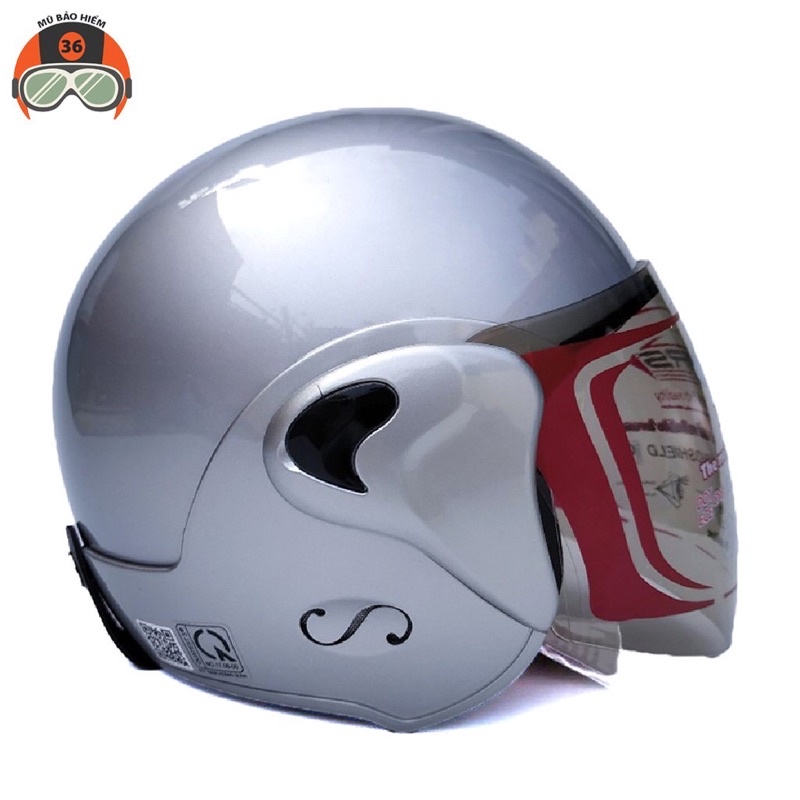 Nón bảo hiểm 3/4 GRS A318k kính dài