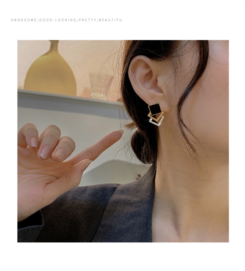 Hoa Tai Mạ Bạc Phong Cách Tối Giản Thời Trang 2021 Cho Nữ