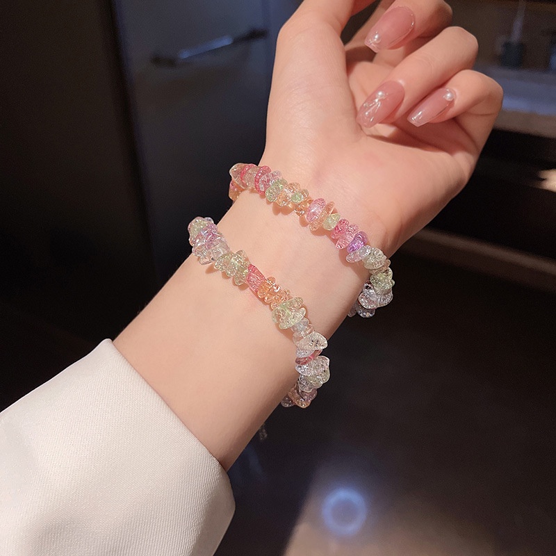 Vòng Tay Chuỗi Hạt Pha Lê Nhiều Màu Thời Trang Cá Tính