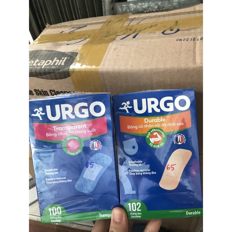 ✅Băng cá nhân Urgo vải và trong / Băng Keo Cá Nhân/