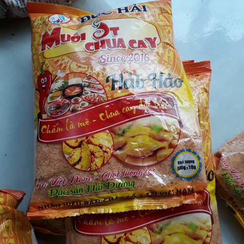 [Ảnh Thật+Video][Loại 1] Muối Ớt Chua Cay Đức Hải Gói 500g Chấm Thịt Gà, Hoa Quả Ngon Tuyệt