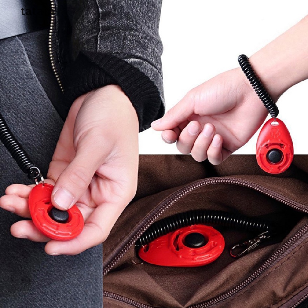 Nút bấm kèm vòng đeo tay huấn luyện thú cưng mèo con/chó con