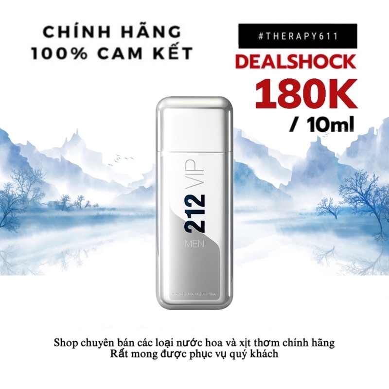 ..::✨ Nước hoa 212 VIP Black Carolina Herrera For Men EDP 5ml/10ml/20ml✨::..