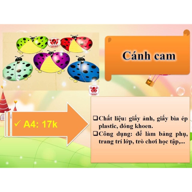 Cánh cam mở cánh - Đồ dùng dạy học Ruby