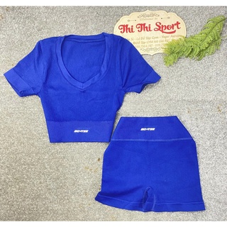 [XÃ KHO ] BỘ CROPTOP BOTEE ĐÙI LOGO IN