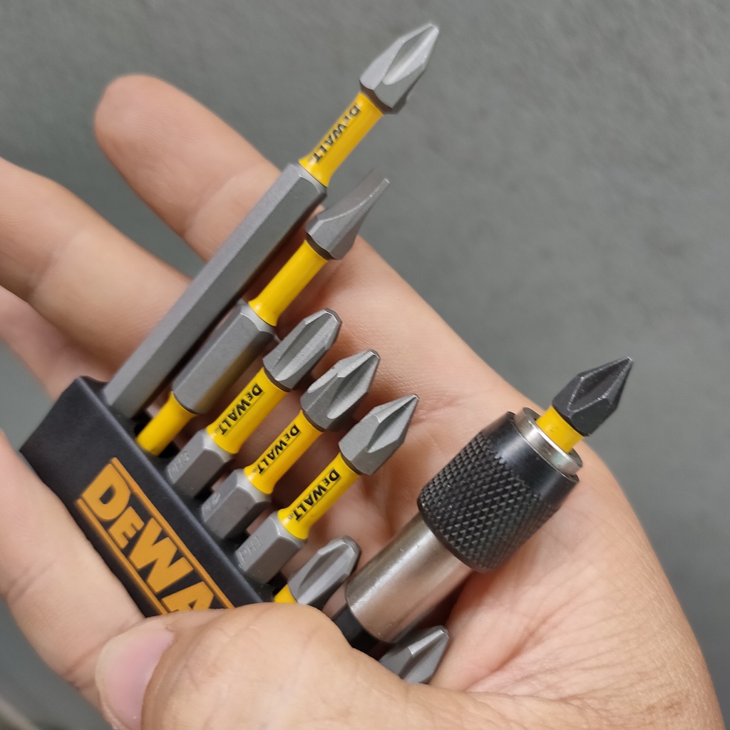 COMBO MŨI VÍT DEWALT XÁM VÀNG - ĐẦU NỐI VÍT - CHÍNH HÃNG