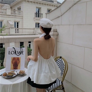 Áo BaBydoll Cổ Somi Yếm Hở Lưng