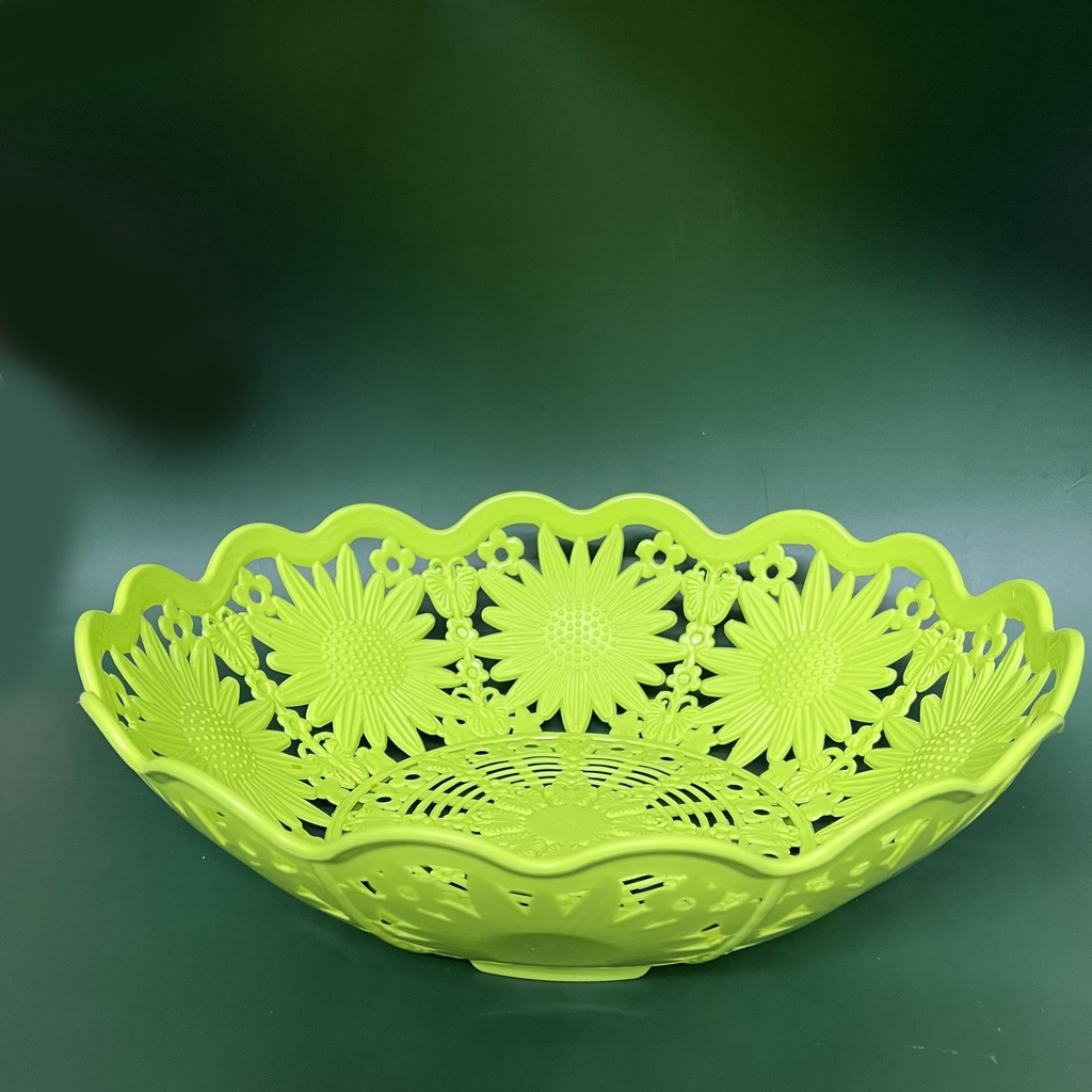 Rổ Oval Hoa Hướng Dương Đựng Trái Cây Rau Củ Xinh Xắn (Nhiều màu)