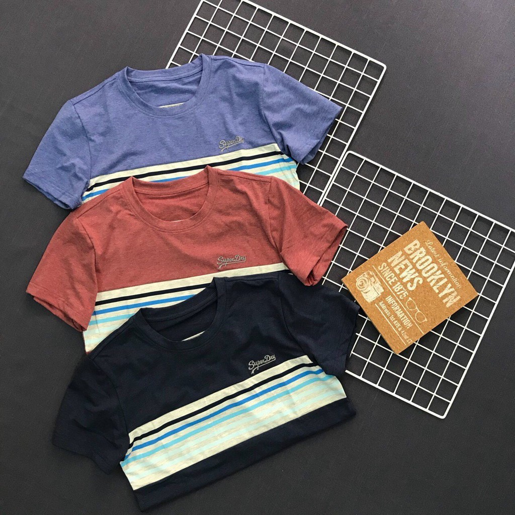 Áo thun nam GIÁ CỰC RẺ áo cổ tròn phông sọc ngang cao cấp cực CHẤT Liyor- TACT4031 | BigBuy360 - bigbuy360.vn