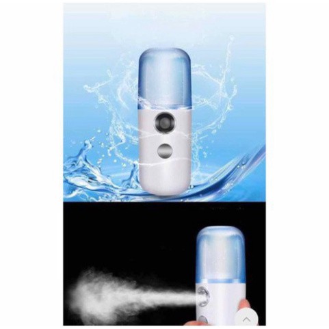 Máy phun sương tạo ẩm Nano mini cầm tay -giữ ẩm da, chống lão hoá, làm mát da cấp tốc [ Bảo Hàng 3 tháng ]