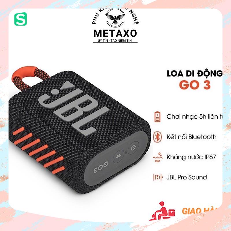 Loa bluetooth mini, JbL Go 3 new 100% + Âm Lượng Lớn,Âm Bass Cực Mạnh,Pin Tới 4h Nghe Nhạc