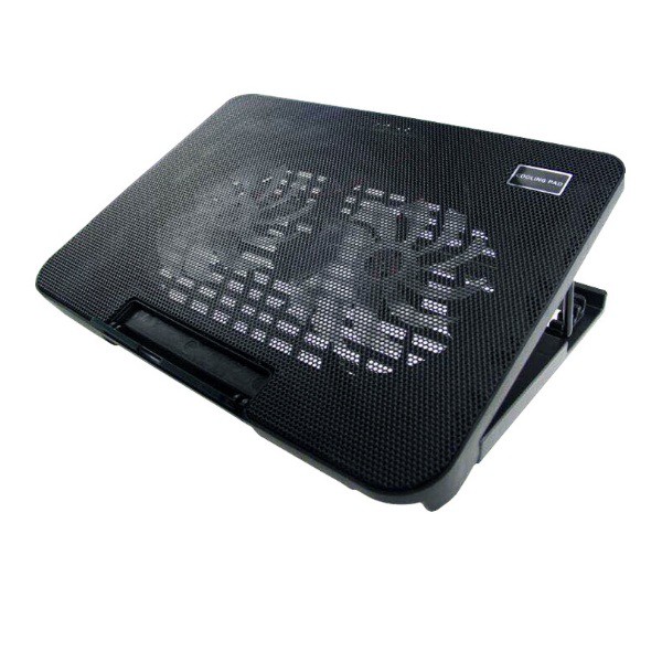 Đế tản nhiệt Laptop Cooling Pad N99 - 2 quạt, đèn led, đế nâng 17 inch trở xuống