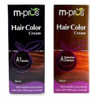 Kem nhuộm tóc phủ bạc 100% mpros chai 60ml