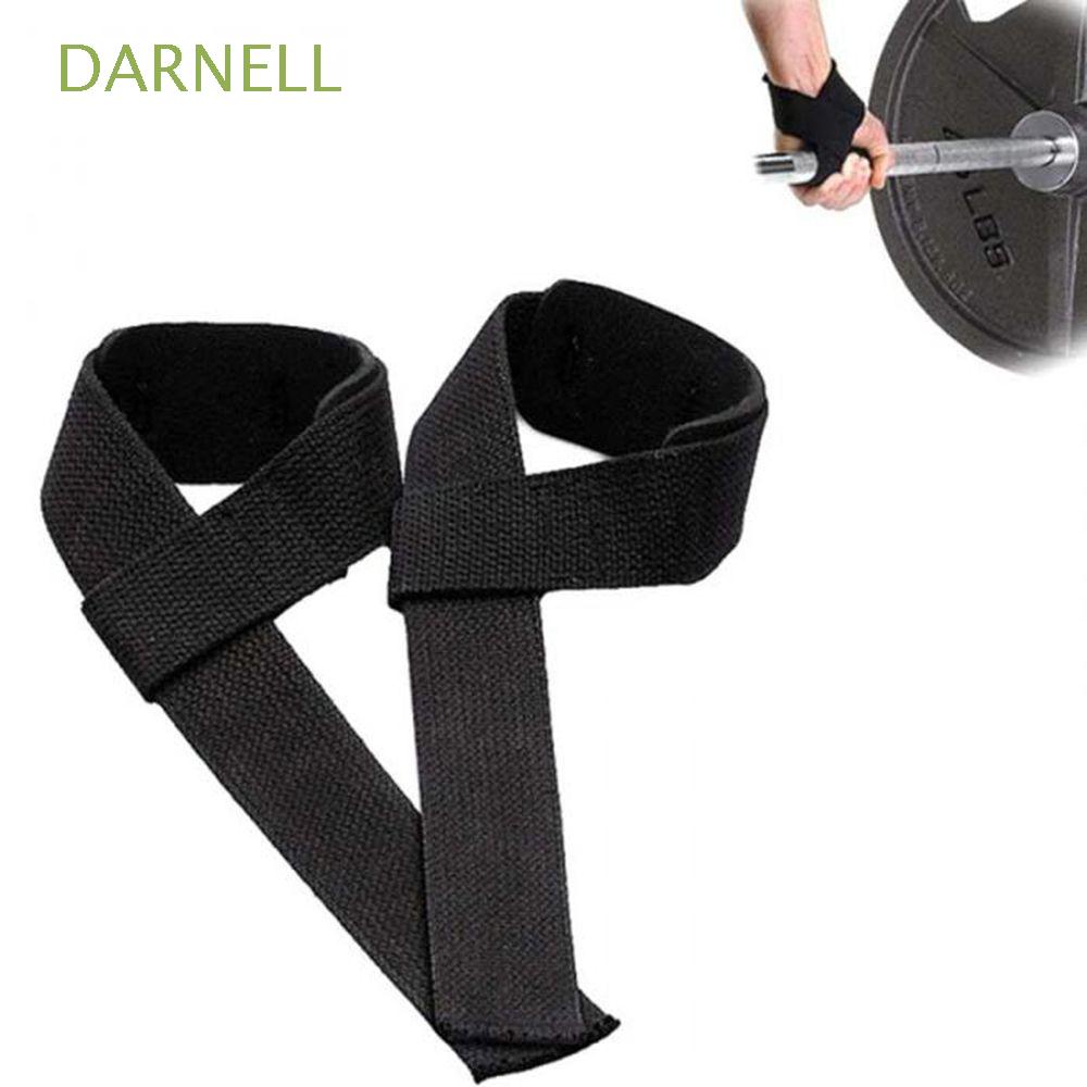 1 Cặp Đai Quấn Cổ Tay Màu Đen Hỗ Trợ Nâng Tạ Tiện Dụng