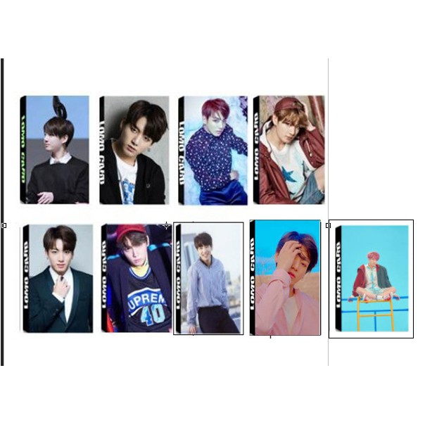 Lomo card bts lomo jungkook bộ ảnh hộp 30 ảnh thẻ hình quà tặng xinh xắn, dễ thương