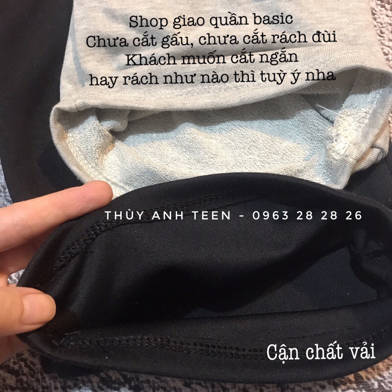 Quần Ống Rộng, quần suông tưa gấu, quần trơn form thụng Unisex