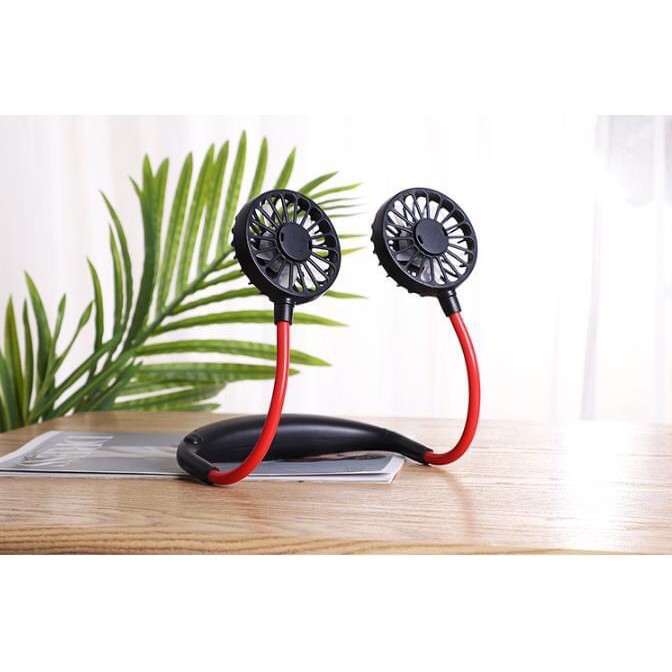 Quạt Tích Điện Đa Năng, Quạt mini quàng cổ siêu cute, Quạt Đeo Cổ Siêu Mát, Quạt USB | BigBuy360 - bigbuy360.vn