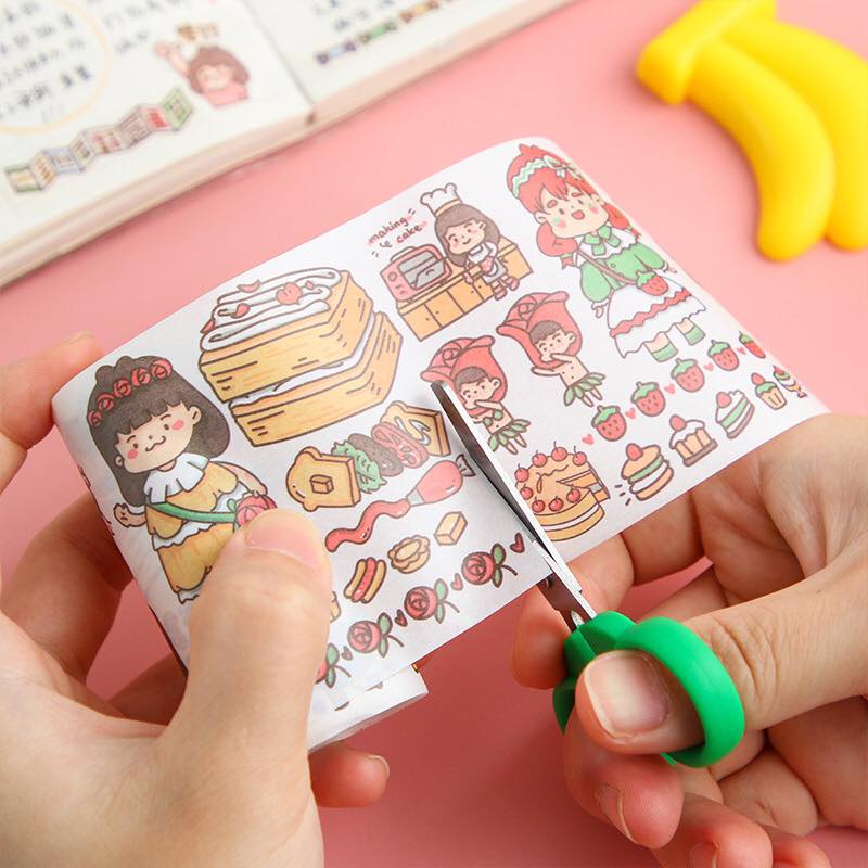 Kéo cắt chỉ, cắt giấy có nắp đậy an toàn hình trái cây siêu dễ thương - Tiệm nhà Lam
