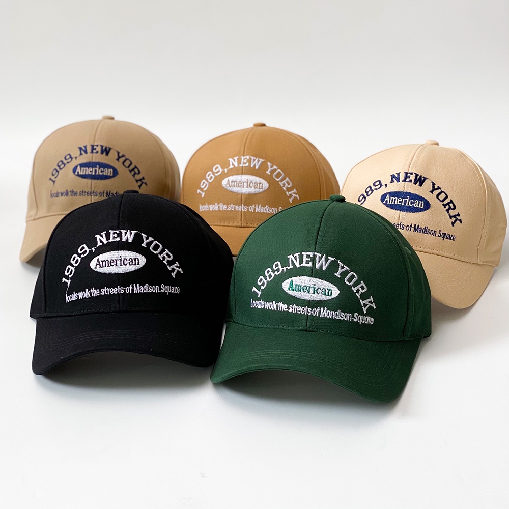 Mũ lưỡi trai thời trang nam nữ thêu chữ 1989 NEWYORK phong cách nón kết đẹp AH1670
