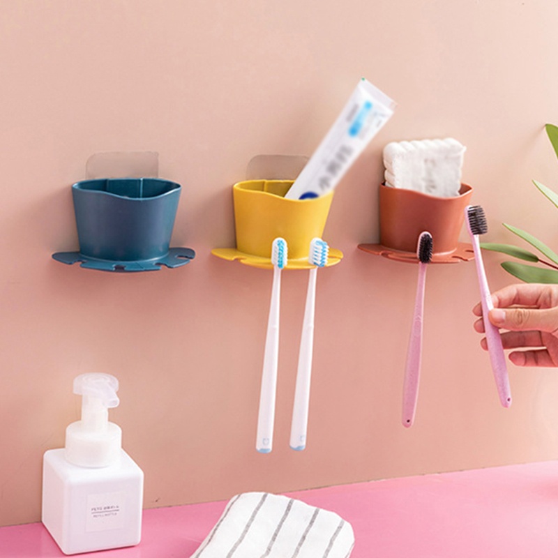 Giá Đỡ Bàn Chải Đánh Răng / Dao Cạo Râu Gắn Tường Đa Năng