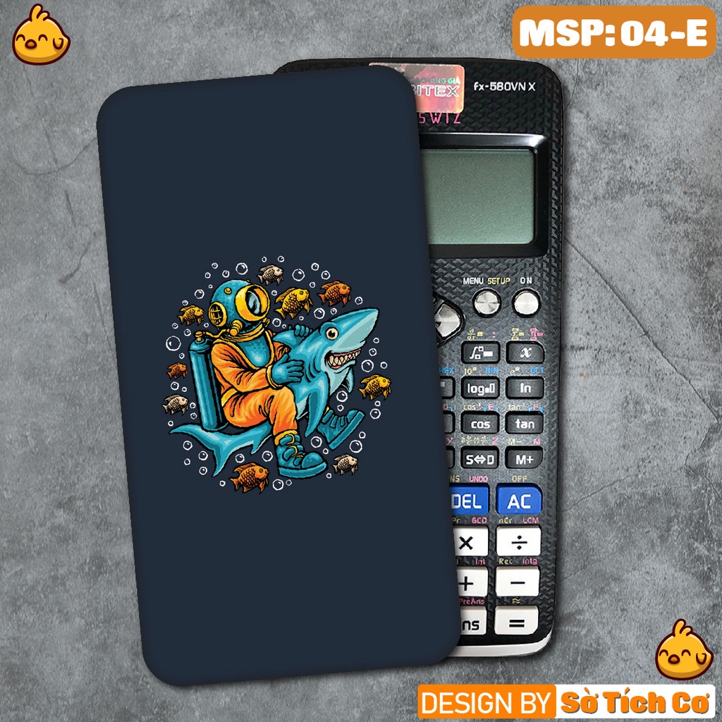 Miếng decal dán máy tính fx-570, fx-580, fx880, Casio, Vinacal,... Phi Hành Gia 1 MSP: 04