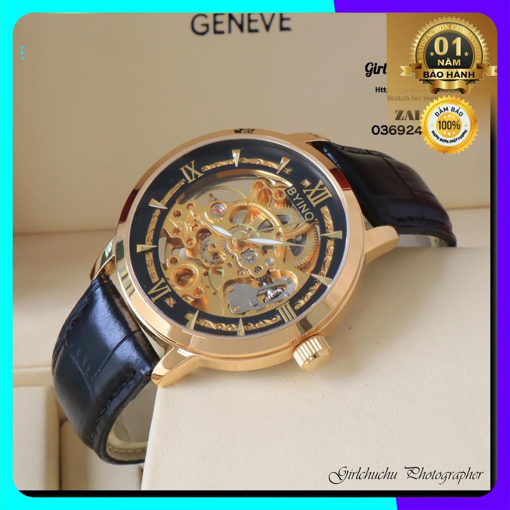 Đồng hồ cơ nam Byino chính hãng cơ lộ máy chạy tự động vĩnh viễn, máy là từ thép không gỉ cực bền bỉ [ Đồng Hồ Cơ ] | BigBuy360 - bigbuy360.vn