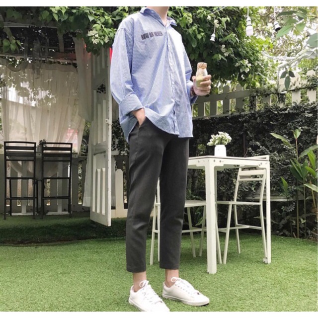 [Mã SKAMFA06 giảm 10% tối đa 50K đơn 0Đ] Quần tây Baggy unisex HOMIES dáng dài trơn basic | BigBuy360 - bigbuy360.vn