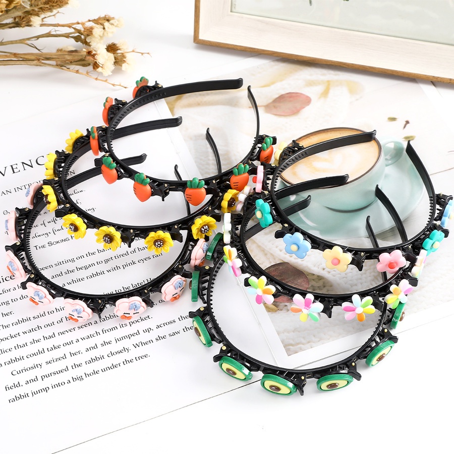 Cài Tóc Có Kẹp Kiểu Hoạt Hình Phong Cách Hàn Quốc Dễ Thương Dành Cho Bé Gái