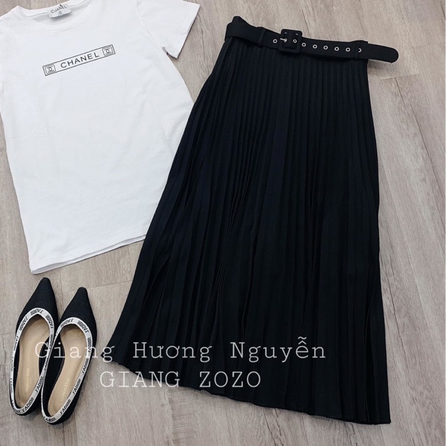 CHÂN VÁY XẾP LY KÈM ĐAI MS15303 (MÃ 1915)