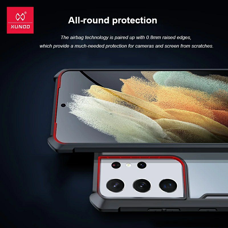 Ốp lưng Samsung S21 Ultra / S21 Plus hiệu Xundd lưng trong viền màu cao cấp