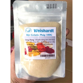 Bột Gelatin Pháp Bloom 250 - Gói 100g