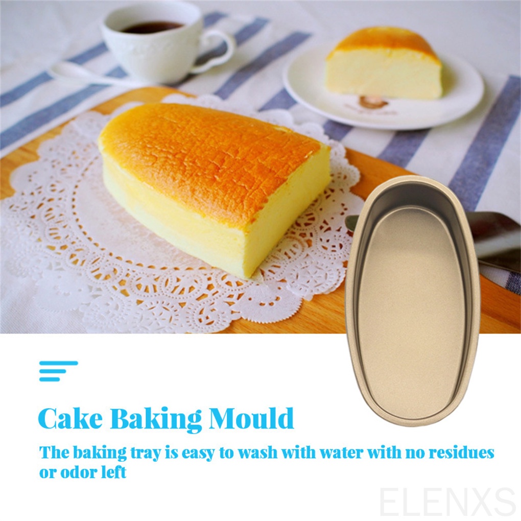 Khuôn làm bánh hình bầu dục bằng thép carbon chống dính tiện lợi