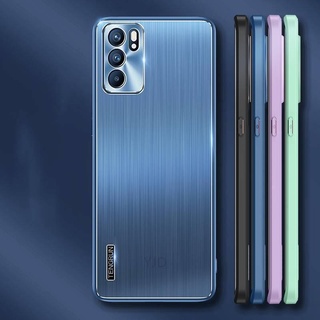 Ốp điện thoại viền kim loại chống sốc cho OPPO Reno 6 6Pro