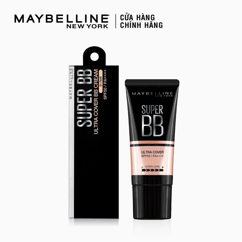 Kem trang điểm BB che khuyết điểm và chống nắng Maybelline New York Super BB Ultra Cover SPF 50 PA++++ 30ml | BigBuy360 - bigbuy360.vn