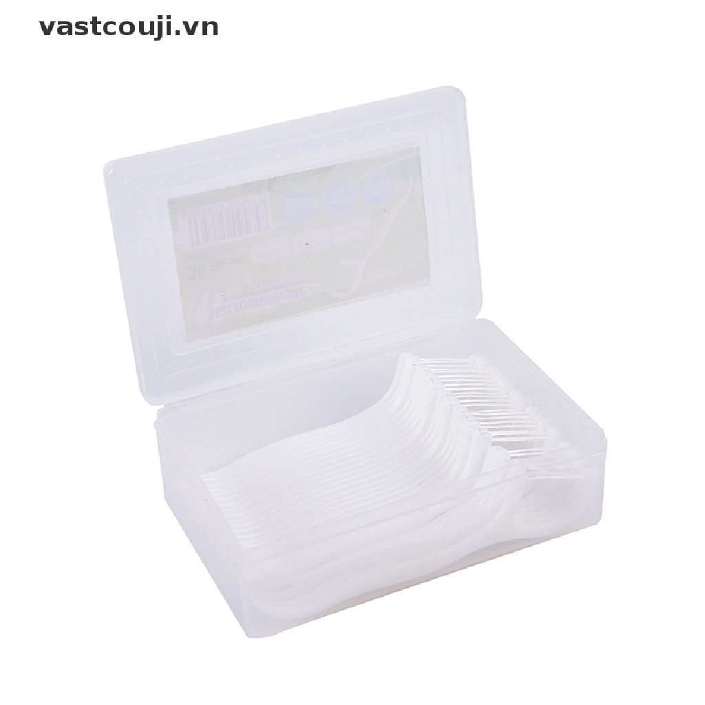 Hộp 30 Tăm Chỉ Nha Khoa Làm Sạch Răng Miệng