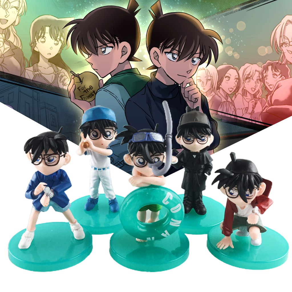 Set 5 Mô Hình Đồ Chơi Nhân Vật Thám Tử Lừng Danh Conan