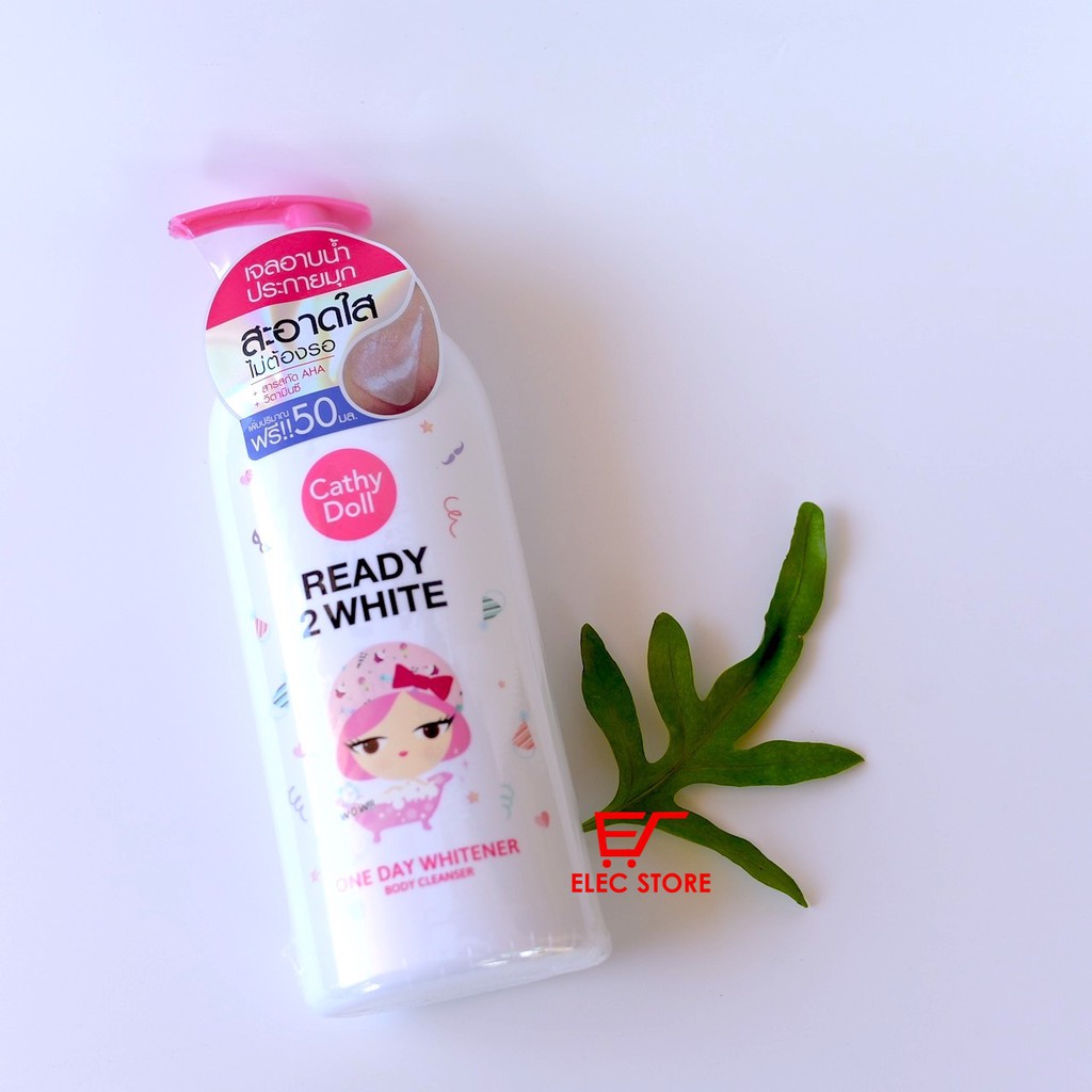 Sữa tắm Ready 2 white one day whitener Cathy Doll 500ml Thái Lan