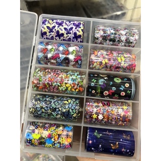 [Phụ Kiện nail] Set foil set 10 cuộn