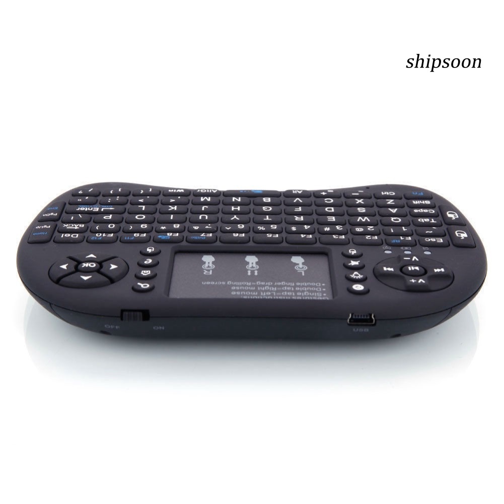 Bàn Phím Không Dây I8 Mini 2.4ghz Cho Tv Box Pc Laptop