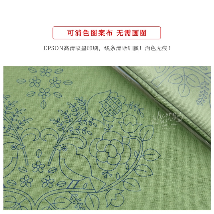 Bộ dụng cụ tự thêu kèm khung mẫu LÂN TRUNG THU trang trí NHÀ CỬA / quà tặng cho bạn bè DIY THÊU TAY - MIE Handmade