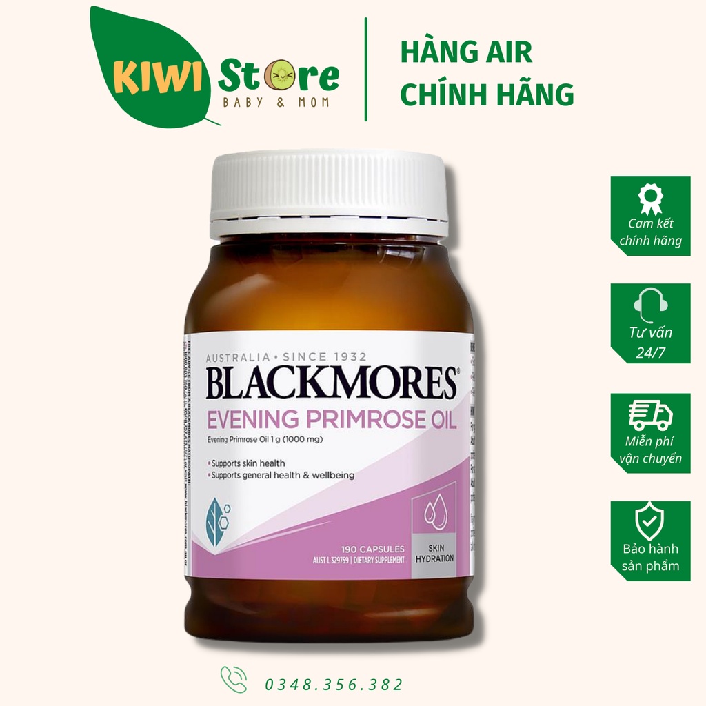 Tinh dầu hoa anh thảo Blackmores (lọ 190 viên)