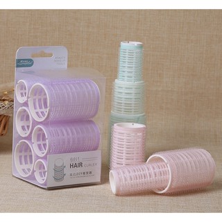 ( Set 3 chiếc ) Lô uốn tóc tự dính / Lô cuốn tóc có kẹp