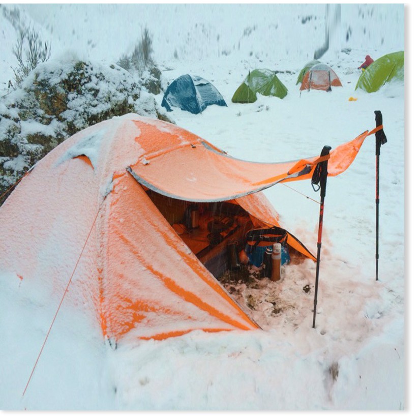 Lều cắm trại ngoài trời lều cắm trại đôi đôi cực nhôm chống bão du lịch vật tư cắm trại bán buôn
