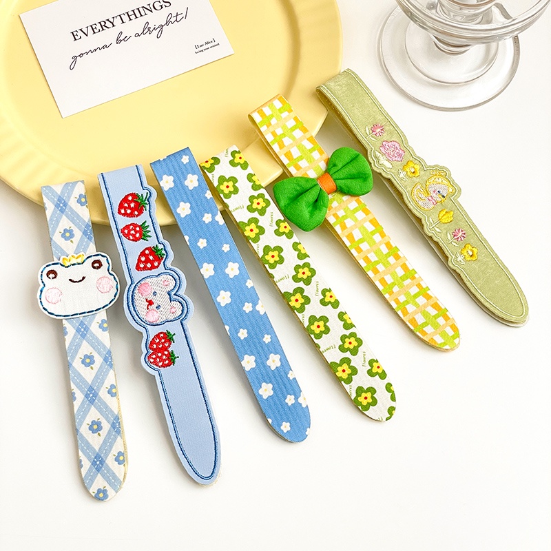 Set 1/3 Dây Cột Tóc Họa Tiết Hoạt Hình Phong Cách Hàn Quốc Cho Bé