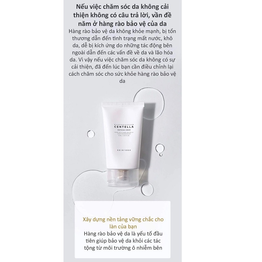 Kem dưỡng ẩm làm dịu phục hồi da rau má Madagascar Centella Soothing Cream 75ml Auth Hàn Quốc | BigBuy360 - bigbuy360.vn