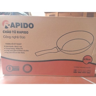 Chảo vân đá đáy từ Rapido (26cm)