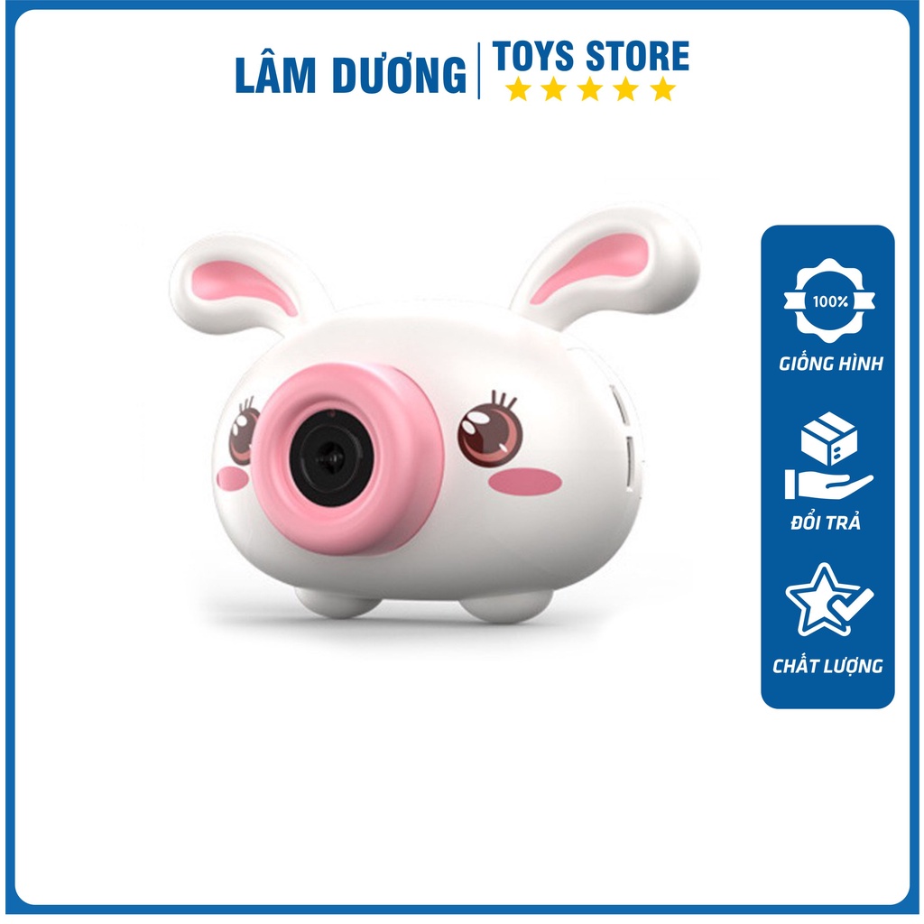 Máy chụp ảnh bắn bong bóng - Máy chụp hình chú thỏ dễ thương bắng bong bóng xà phòng dành cho các bé