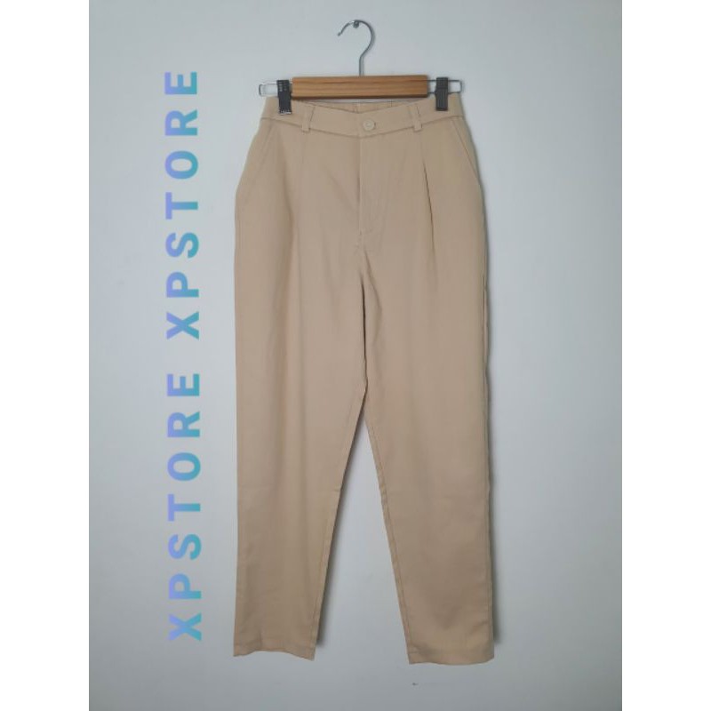 [Mã FAMARAL1 giảm 10K đơn 50K] Quần Baggy Kaki lưng Tây phối Chun CONI PANTS ullizang form đẹp (Ảnh thật)