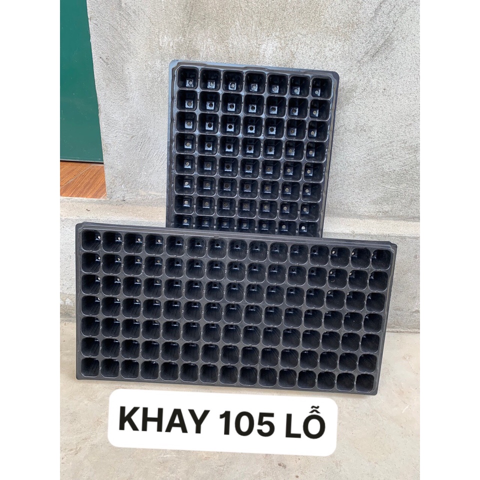 5 KHAY ƯƠM 105 LỖ NÔNG ( BẠT CHỐNG CỎ, LƯỚI CHỐNG NẮNG, DỊCH TRUYỀN CHO CÂY...)