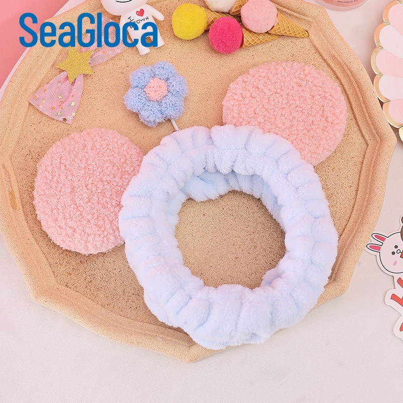 Băng đô SeaGloca bằng vải lông nhung hình hoạt hình đáng yêu
